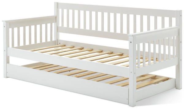 Aspley Trundle Day Bed - White 15817621
