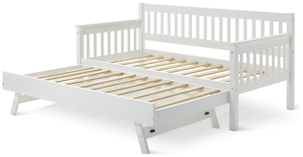 Aspley Trundle Day Bed - White 15817621