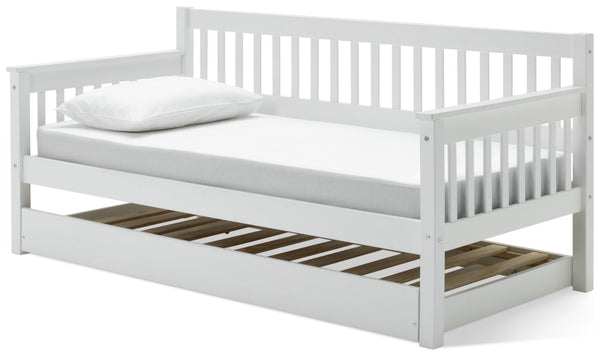 Aspley Trundle Day Bed - White 15817621