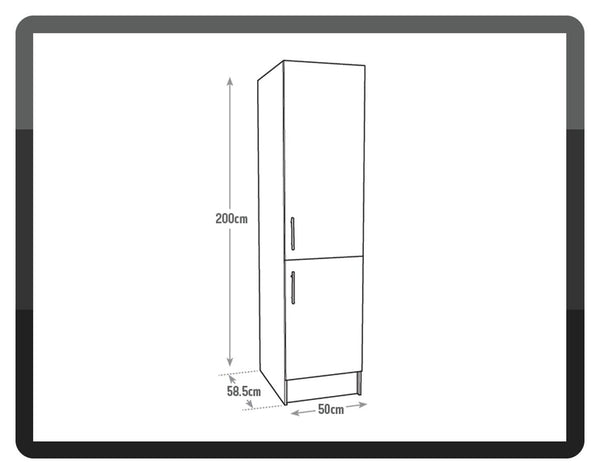 Athina Fitted Kitchen Tall Unit - White 18094788