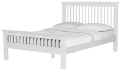 Aubrey Double Wooden Bed Frame - White 14637589