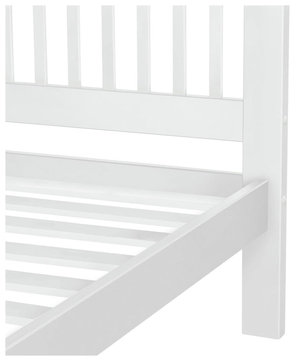 Aubrey Kingsize Wooden Bed Frame - White 14192897