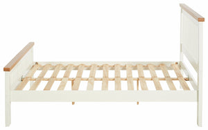 Aubrey Small Double Wooden Bed Frame - Two Tone 14722061