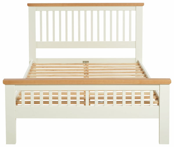 Aubrey Small Double Wooden Bed Frame - Two Tone 14722061