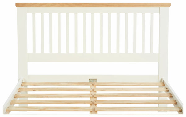 Aubrey Small Double Wooden Bed Frame - Two Tone 14722061
