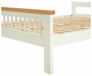 Aubrey Small Double Wooden Bed Frame - Two Tone 14722061