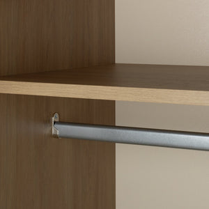 Brisbane 2 Door 3 Drawer Mirror Wardrobe - Oak 15822795