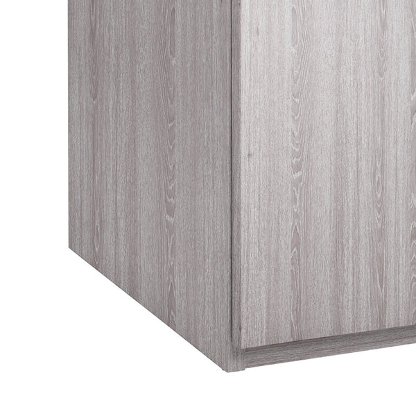 Brisbane 4 Door 3 Drawers Wardrobe - Grey Oak 15822582