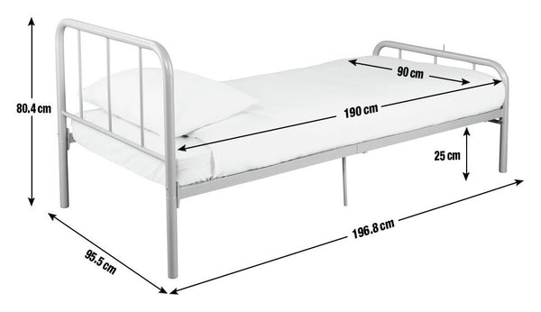 Charlie Single Metal Bed Frame - Green 13138986