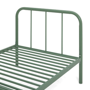 Charlie Single Metal Bed Frame - Green 13138986