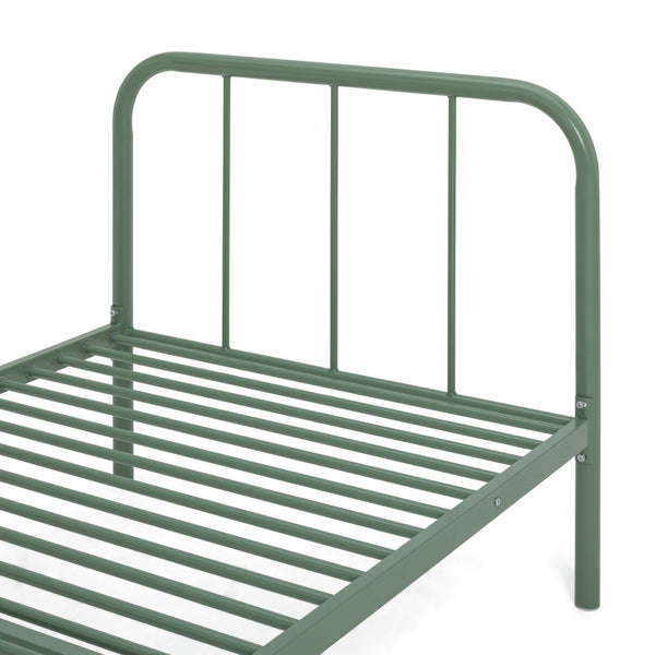 Charlie Single Metal Bed Frame - Green 13138986