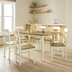 Chicago Extending 6 Seater Dining Table - Cream 17693410