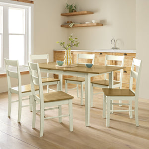 Chicago Extending 6 Seater Dining Table - Cream 17693410