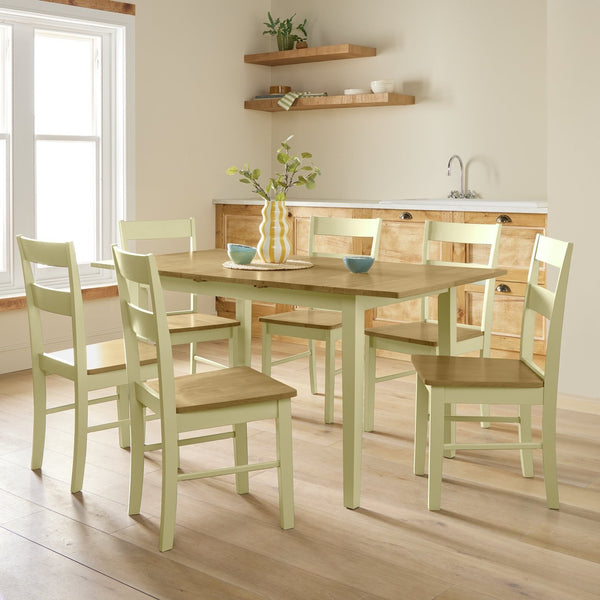 Chicago Extending 6 Seater Dining Table - Cream 17693410