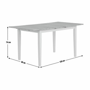 Chicago Extending 6 Seater Dining Table - Cream 17693410