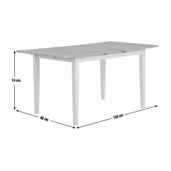 Chicago Extending 6 Seater Dining Table - Cream 17693410