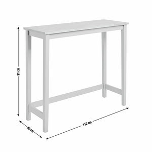 Chicago Solid Wood 4 Seater Bar Table - Cream 17704419
