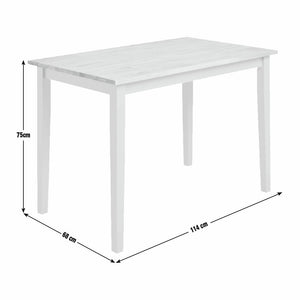 Chicago Wooden 4 Seater Dining Table - Grey 17696345