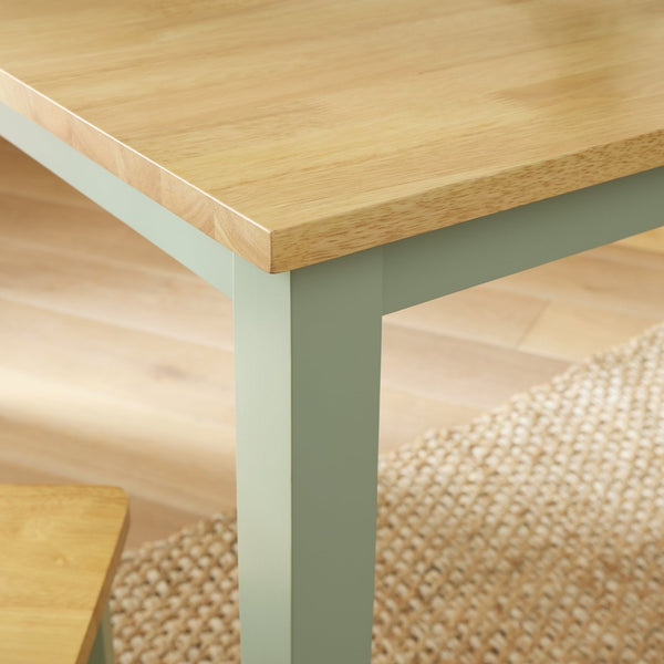 Chicago Wooden 4 Seater Dining Table - Sage 17701223