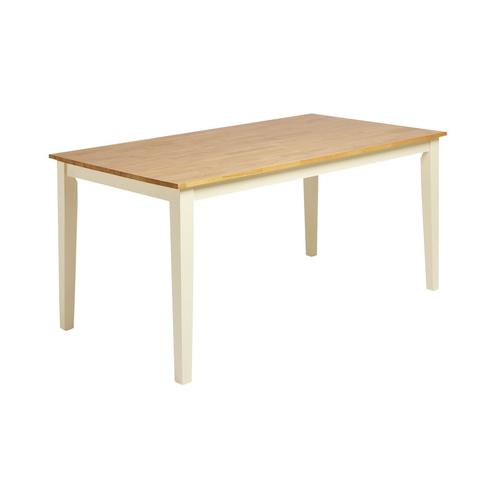 Chicago Wooden 6 Seater Dining Table - Cream 17628935