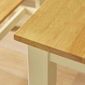 Chicago Wooden 6 Seater Dining Table - Cream 17628935