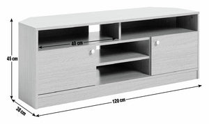 Corners 2 Door TV Unit - White 19583119