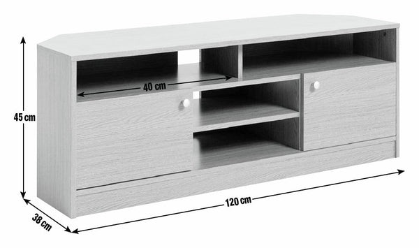 Corners 2 Door TV Unit - White 19583119