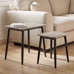 Crowe Nest of 2 Side Table - Grey 17417902