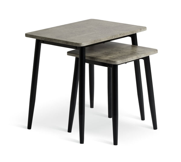Crowe Nest of 2 Side Table - Grey 17417902