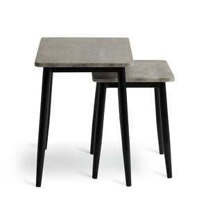 Crowe Nest of 2 Side Table - Grey 17417902