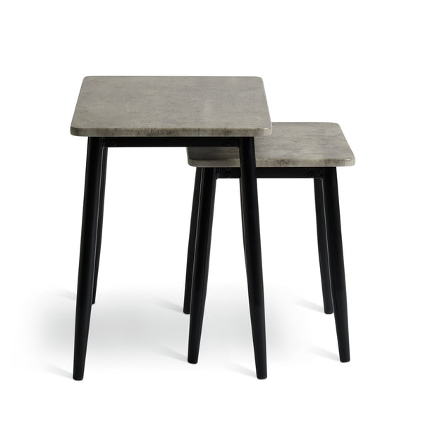 Crowe Nest of 2 Side Table - Grey 17417902