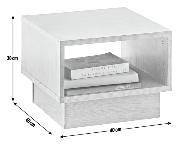 Cubes End Table - White 14567958