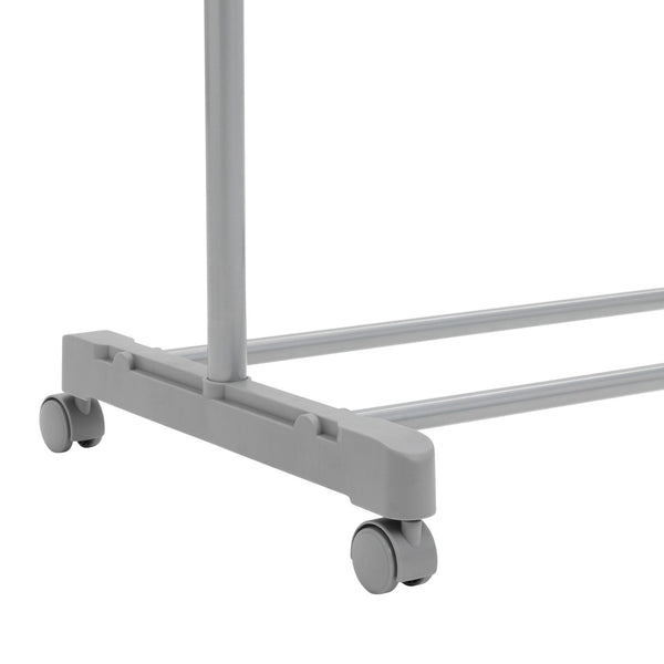 Double Clothes Rail - Grey And Chrome 14231703