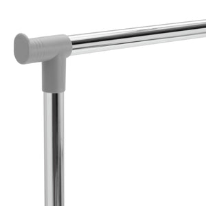 Double Clothes Rail - Grey And Chrome 14231703