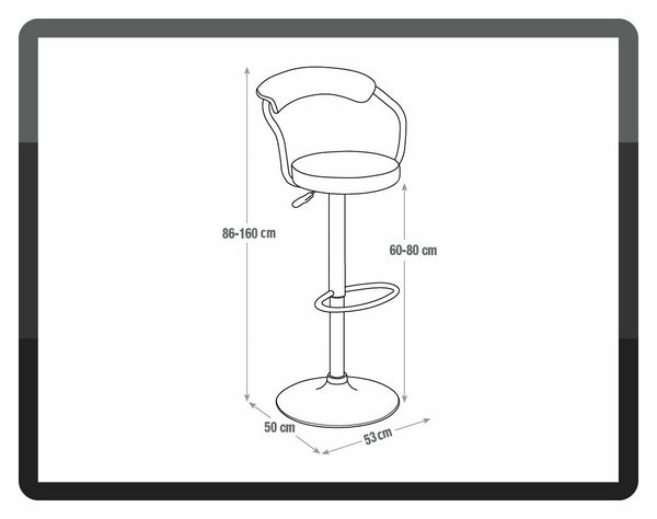 Executive Gas Lift Bar Stool - Red 16001522