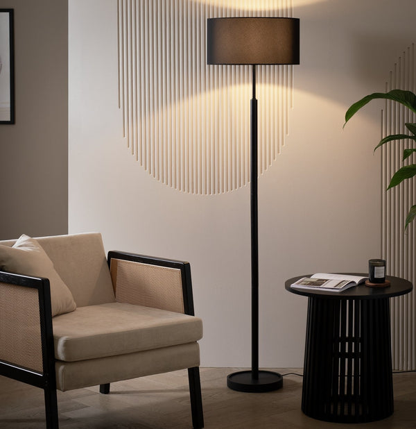 Gloss Stick Floor Lamp - Black 14653020