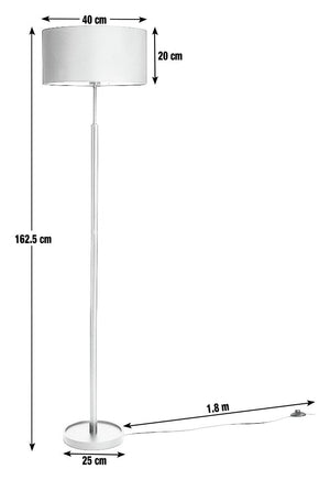 Gloss Stick Floor Lamp - Black 14653020