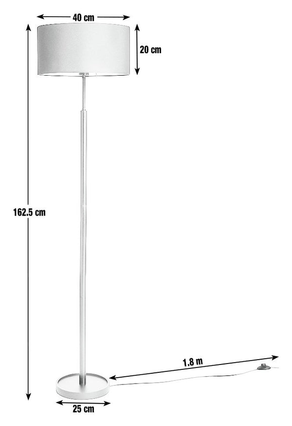 Gloss Stick Floor Lamp - Black 14653020