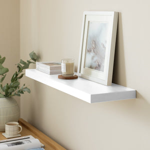Jak 80cm Floating Shelf - White Gloss 13431906