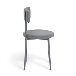 Jayla Metal Grey Dining Table & 4 Grey Chairs 11128912