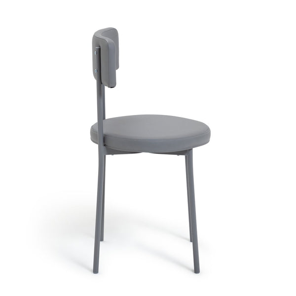 Jayla Metal Grey Dining Table & 4 Grey Chairs 11128912