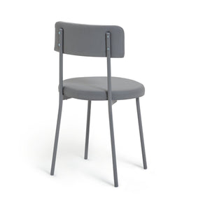 Jayla Metal Grey Dining Table & 4 Grey Chairs 11128912