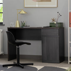 Jenson 1 Drawer Office Desk - Black & Brown 13086272