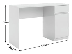 Jenson 1 Drawer Office Desk - Black & Brown 13086272