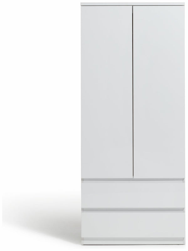 Jenson 2 Door 2 Drawer Wardrobe - Matte White 17570148
