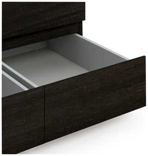 Jenson 3 Door 4 Drawer Mirror Wardrobe - Black 17570409