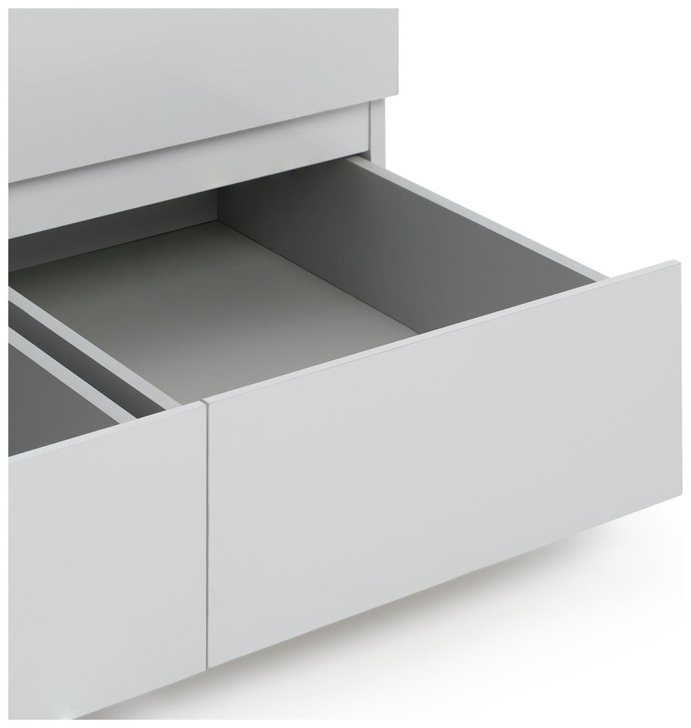Jenson 3 Door Mirror Wardrobe - Matte White 17570478