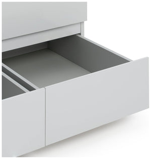 Jenson 3 Door Mirror Wardrobe - Matte White 17570478