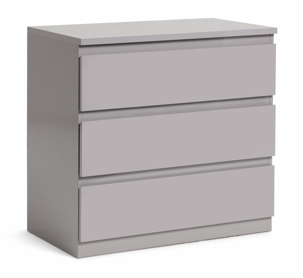 Jenson 3 Drawer Chest - Grey Gloss 17570784
