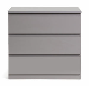 Jenson 3 Drawer Chest - Grey Gloss 17570784